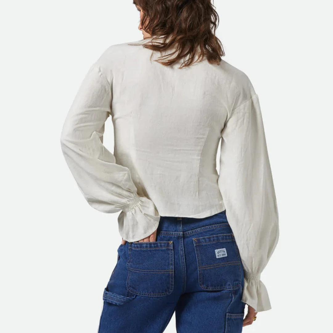Brixton, The Meadows Blouse, Ivory