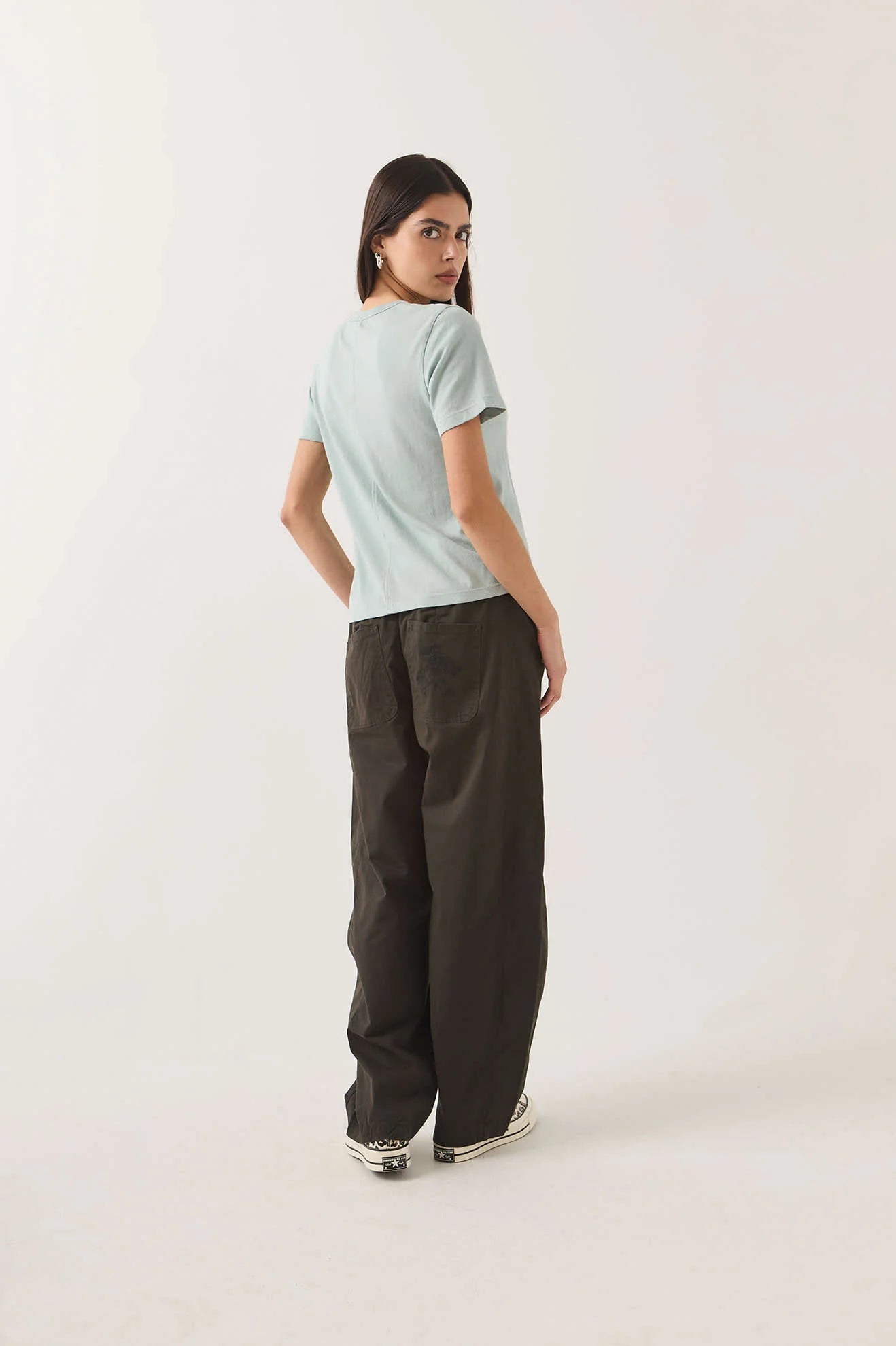 Brixton, Utility Everyday Barrel Pant, Washed Black
