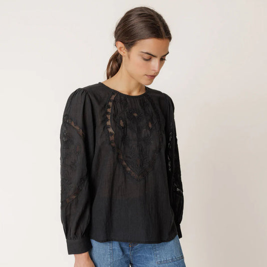 Indi & Cold, Romantic Embroidered Blouse
