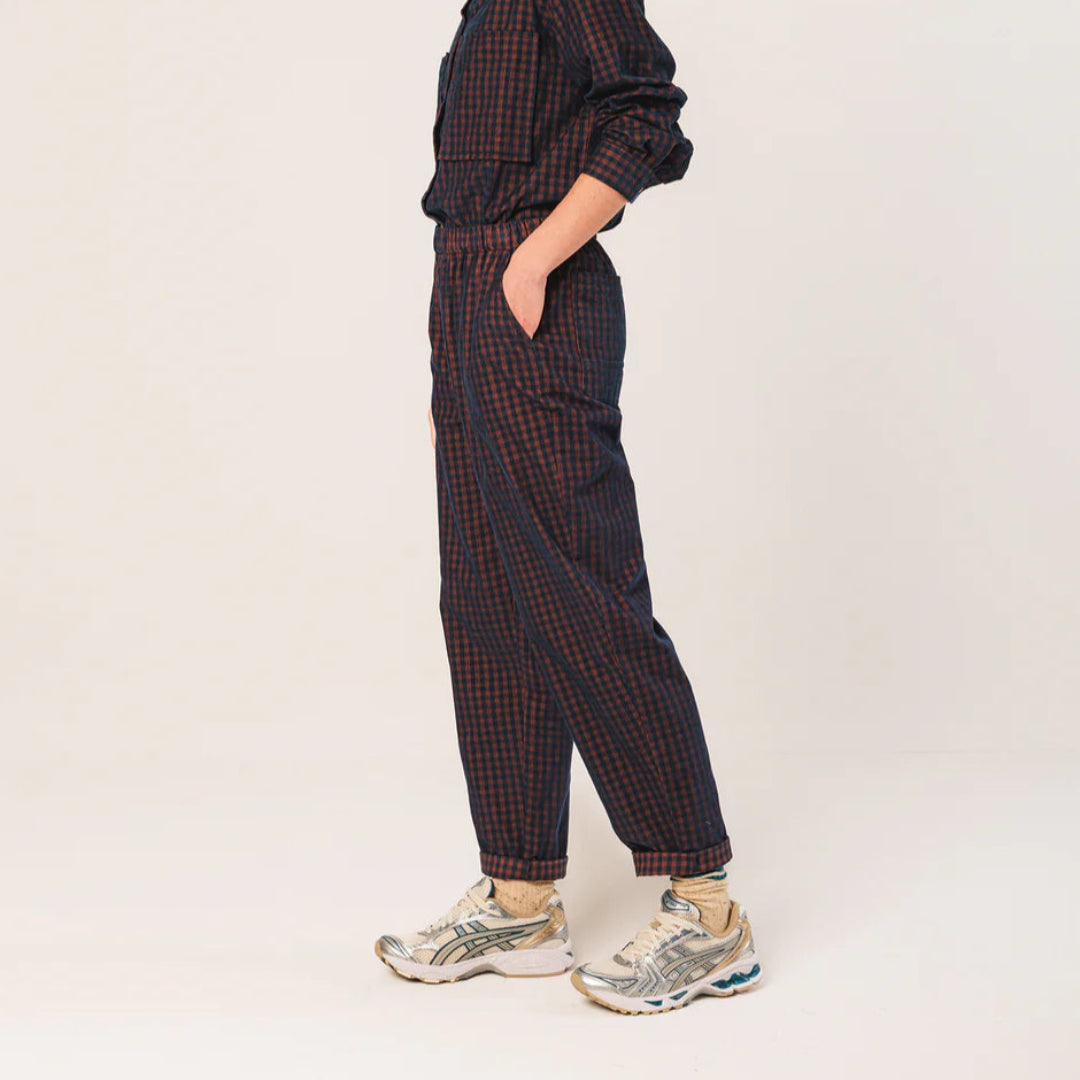 Indi & Cold, Vichy Elastic Micro-Corduroy Pant