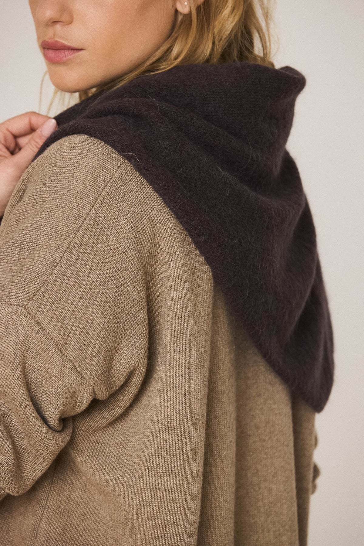 Indi & Cold, Triangular Knitted Shawl, Assorted Colours