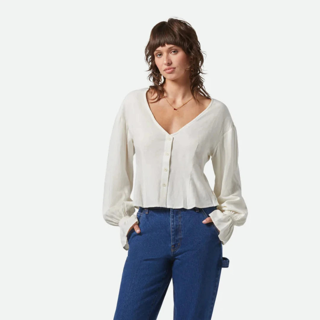 Brixton, The Meadows Blouse, Ivory