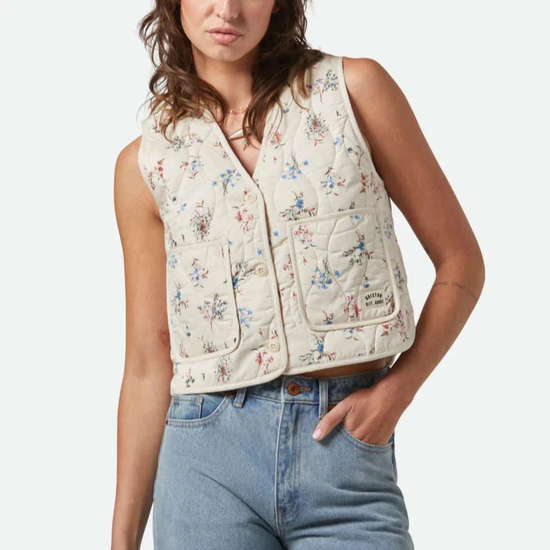 Brixton, Field Floral Quilted Vest