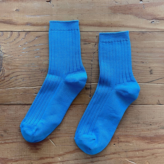 Le Bon Shoppe, Her Socks, Mercerized Combed Cotton Rib, Various Colours