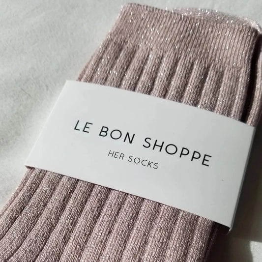 Her Socks - Rose Glitter