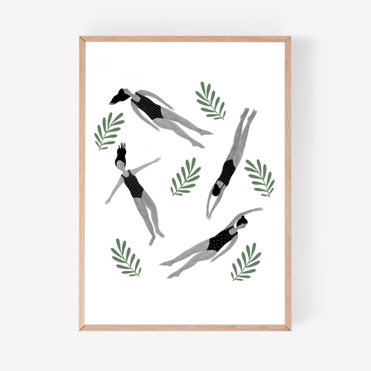 Wild Swimmers Art Print
