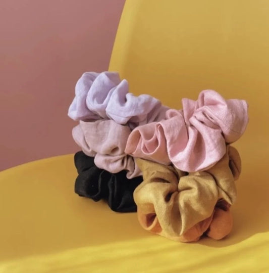 Linen Scrunchies