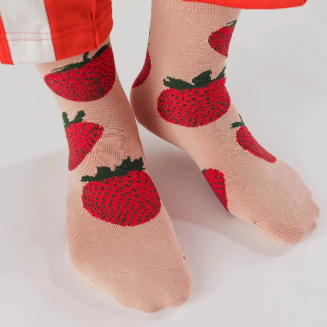 Crew Sock, Strawberry