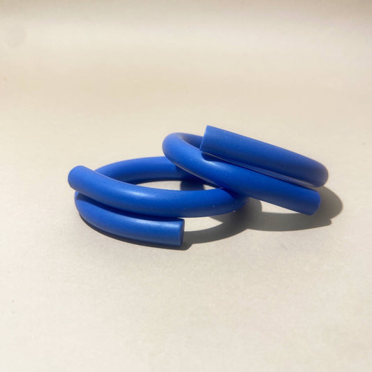 Chunky Overlap Bracelet - Blue