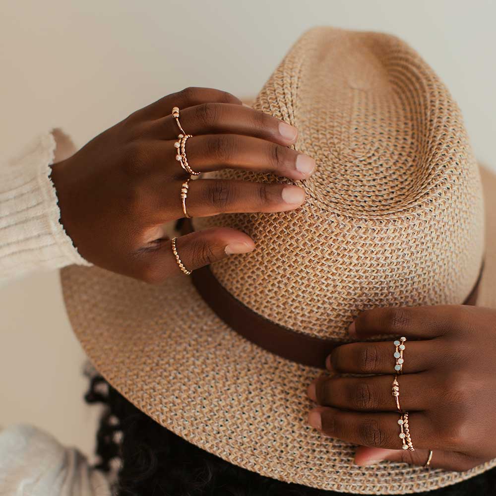 Beaded Comfort Ring