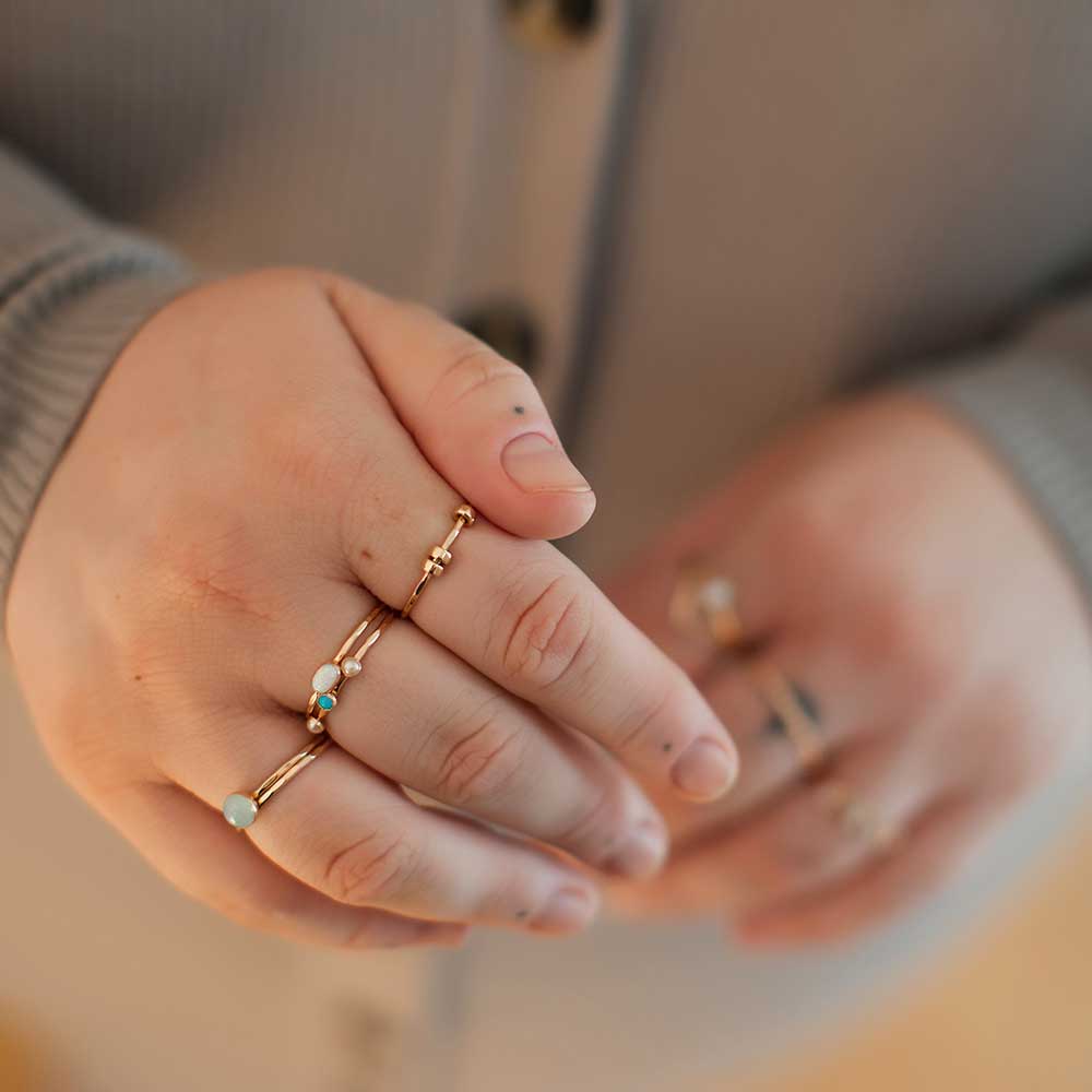 Beaded Comfort Ring
