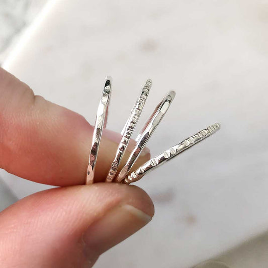Strut Jewelry, Sterling Silver Stacking Ring
