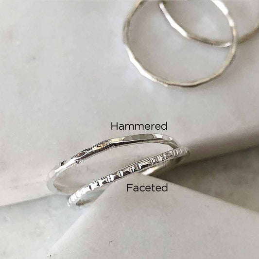 Strut Jewelry, Sterling Silver Stacking Ring